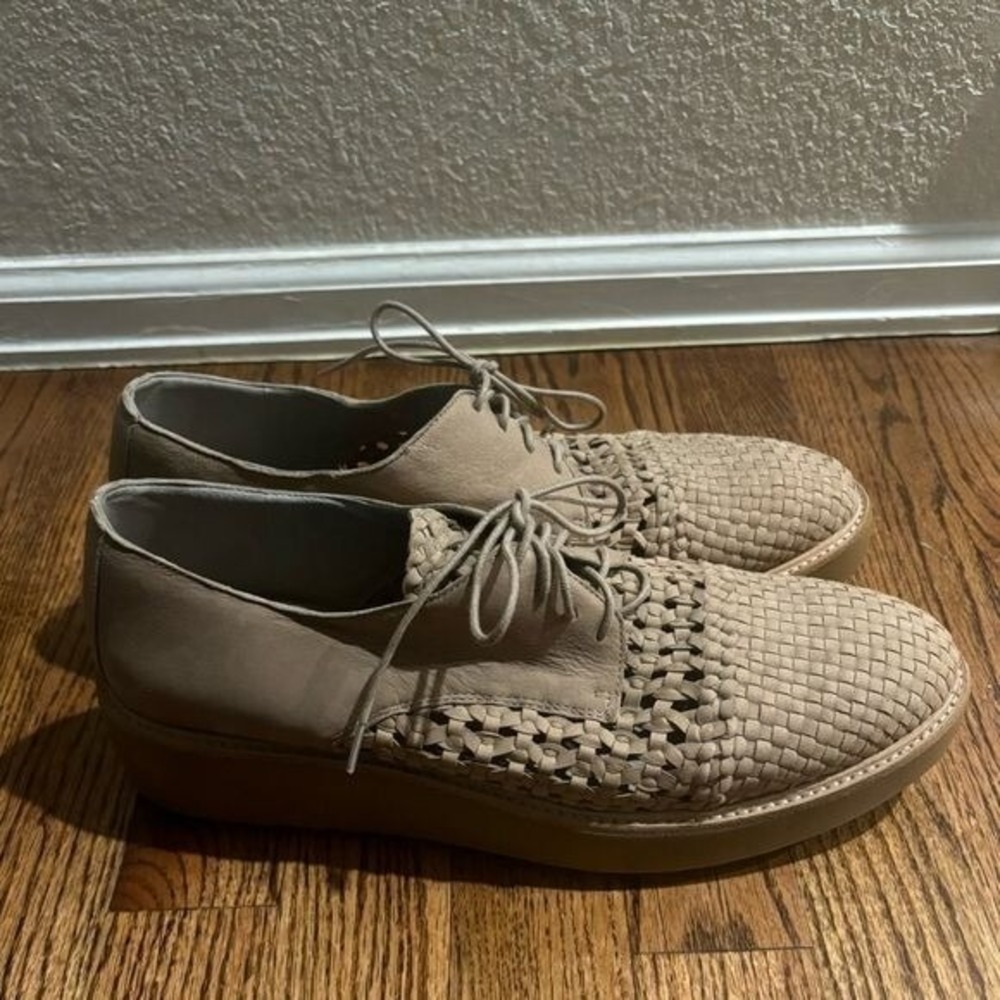 Eileen Fisher | Platform Shoes Women Oxford Loafer Oath lagenlook Leather Sz 11 - Picture 3 of 7